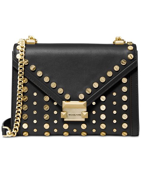 michael michael kors whitney chevron studded shoulder bag|Michael Kors Whitney Chevron Studded Shoulder Bag .